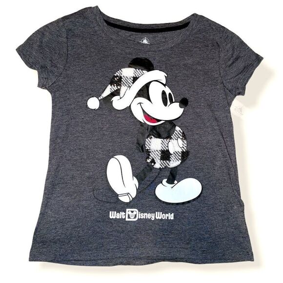 NWT Disney Parks Holiday Mickey tee - Picture 1 of 2